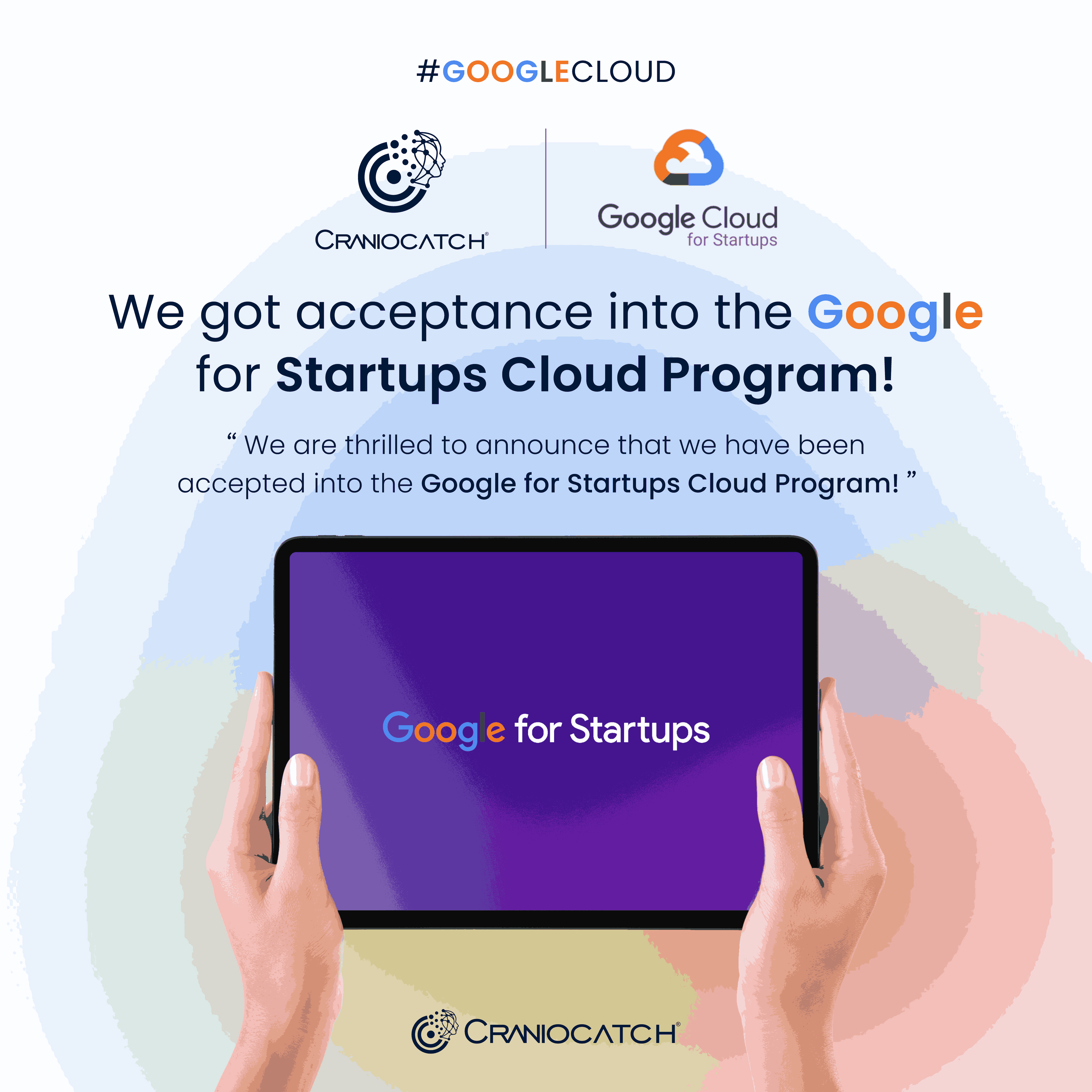 Şirketimiz Google for Startups Bulut Programına kabul edildi.